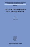 Inter- und Intraorganklagen in der Aktiengesellschaft.