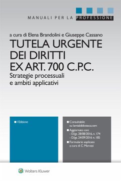 Tutela urgente dei diritti ex Art. 700 C.P.C. (eBook, ePUB) - Brandolini e Giuseppe Cassano, Elena