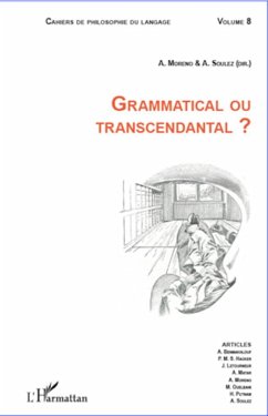 GRAMMATICAL OU TRANSCENDANTAL - Moreno, Arley R.; Soulez, Antonia