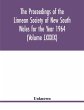 The Proceedings of the Linnean Society... - Bild 1