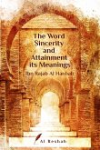 The Word Sincerity and Attainment its Meaning