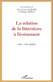 La relation de la littérature à l'événement