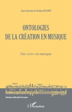 Cover Ontologies de la création en musique (Volume 1)