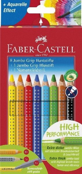 Faber-Castell Buntstift Jumbo Grip Promotionetui 8+1+1 - Schreibwaren bei  bücher.de immer portofrei