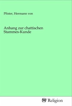 Cover Anhang zur chattischen Stammes-Kunde