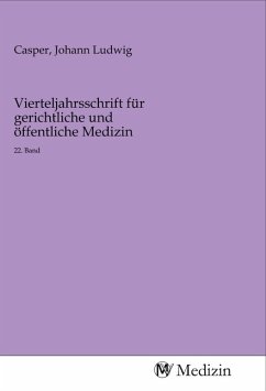 Cover Vierteljahrsschrift für gerichtliche und öffentliche Medizin