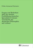 Fragen und Bedenken über die nächste Fortbildung deutscher Speculation f dessen 'Geschichte der deutschen Philosophie seit Leibniz'.