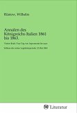 Annalen des Königreichs Italien 1861 bis 1863.