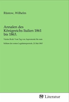 Annalen des Königreichs Italien 1861 bis 1863.