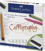 Faber-Castell Tuschestift Pitt Artist Pen Calligraphy, 12er Atelierbox