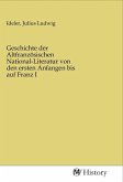 Geschichte der Altfranzösischen National-Literatur von den ersten Anfangen bis auf Franz I