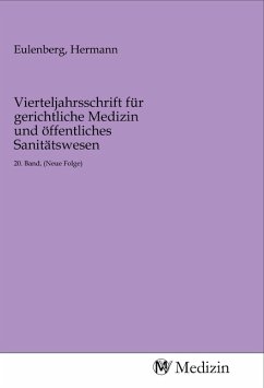 Cover Vierteljahrsschrift für gerichtliche Medizin und öffentliches Sanitätswesen