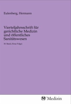 Cover Vierteljahrsschrift für gerichtliche Medizin und öffentliches Sanitätswesen