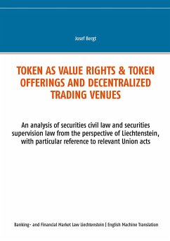 Token as value rights & Token offerings and decentralized trading venues - Bergt, Josef