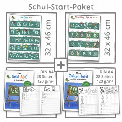 Mein Schul-Start-Paket (2 Lernposter 32 x 46 cm + 2 Schreiblernhefte DIN A4 - Momm, Helga