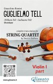 Violin I part of "William Tell" overture by Rossini for String Quartet (eBook, ePUB)
