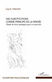 Des substitutions comme principe de la pensée