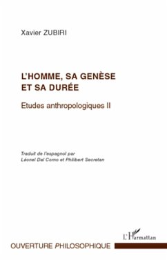 Cover L'homme, sa genèse et sa durée