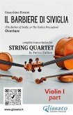 Violin I part of "Il Barbiere di Siviglia" for String Quartet (eBook, ePUB)