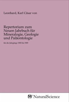 Repertorium zum Neuen Jahrbuch für Mineralogie, Geologie und Paläontologie