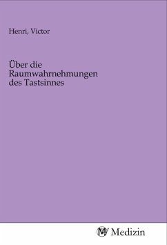 Cover Über die Raumwahrnehmungen des Tastsinnes