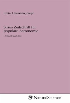 Sirius Zeitschrift für populäre Astronomie