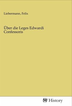 Cover Über die Leges Edwardi Confessoris