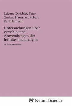 Untersuchungen über verschiedene Anwendungen der Infinitesimalanalysis