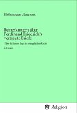 Bemerkungen über Ferdinand Friedrich's vertraute Briefe
