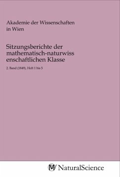 Sitzungsberichte der mathematisch-naturwissenschaftlichen Klasse