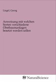 Anweisung mit welchen Sorten verschiedene Obstbaumanlagen besetzt werden sollen