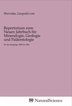 Repertorium zum Neuen Jahrbuch für Mineralogie, Geologie und Paläontologie