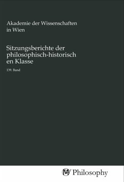 Cover Sitzungsberichte der philosophisch-historischen Klasse