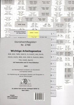 DürckheimRegister® ARBEITSGESETZE 2023 MIT STICHWORTEN - Dürckheim, Constantin von