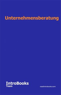 Cover Unternehmensberatung (eBook, ePUB)