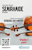 Violin I part of "Semiramide" overture for String Quartet (fixed-layout eBook, ePUB)