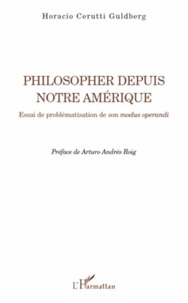 Philosopher depuis notre Amérique Philosopher depuis notre Amérique