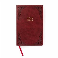 CSB Large Print Personal Size Reference Bible, Burgundy Leathertouch - Csb Bibles By Holman