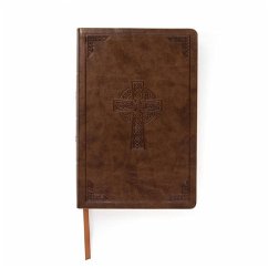 CSB Large Print Personal Size Reference Bible, Brown Celtic Cross Leathertouch, Indexed - Csb Bibles By Holman