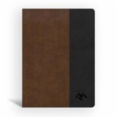 CSB Men of Character Bible, Brown/Black Leathertouch