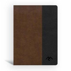 CSB Men of Character Bible, Brown/Black Leathertouch - Getz, Gene A.; Csb Bibles By Holman