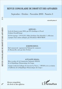 Revue congolaise de droit et des affaires N° 3 - Collectif