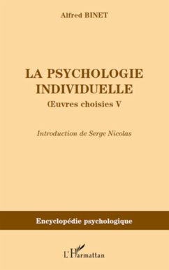 La psychologie individuelle - Binet, Alfred