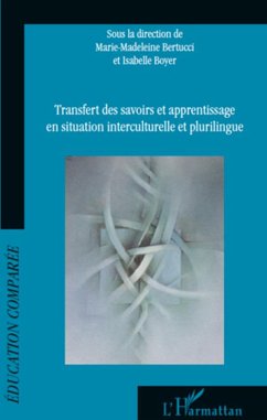 Cover Transfert des savoirs et apprentissage en situation interculturelle et plurilingue