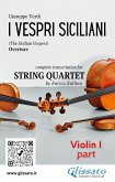 Violin I part of &quote;I Vespri Siciliani&quote; for String Quartet (fixed-layout eBook, ePUB)