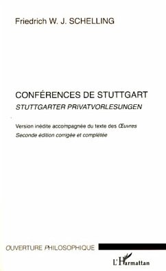 Conférences de Stuttgart - Schelling, Friedrich W. J.