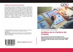 Cover Análisis de la Cartera de Crédito