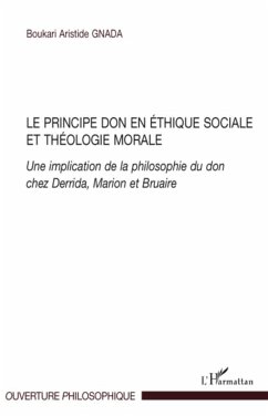 Le principe don en éthique sociale et théologie morale - Gnada, Boukari Aristide