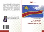 Analyse de la Décentralisation administrative en RDC
