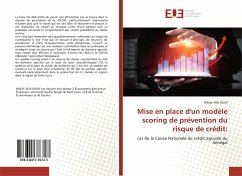 Cover Mise en place d'un modèle scoring de prévention du risque de crédit: